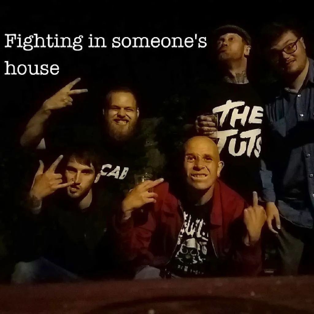 Fighting in someones house