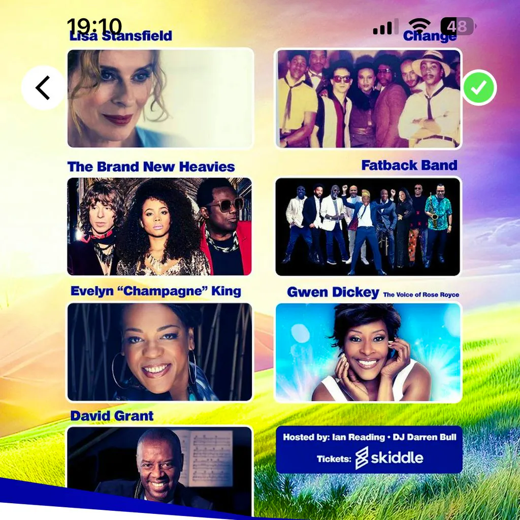 change&comma; fatback band&comma; Evelyn champagne king&comma;