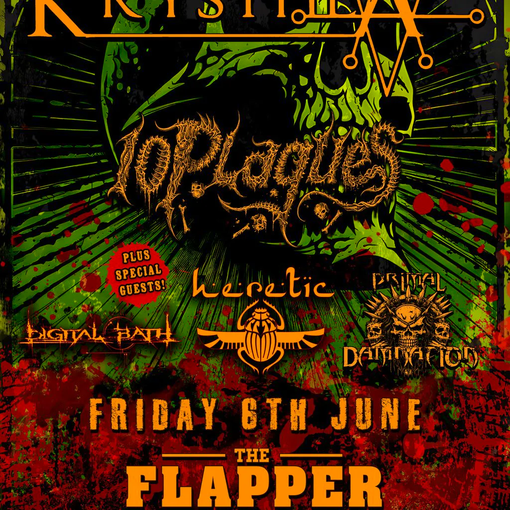 Krysthla &comma;10 plagues&comma; Heretic&comma;Digital Bath&comma;Primal